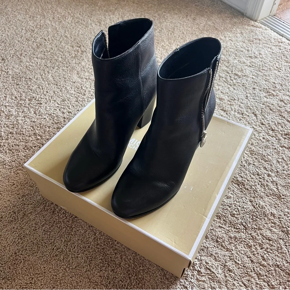 Michael Kors Black Heeled Boots - Picture 3 of 6